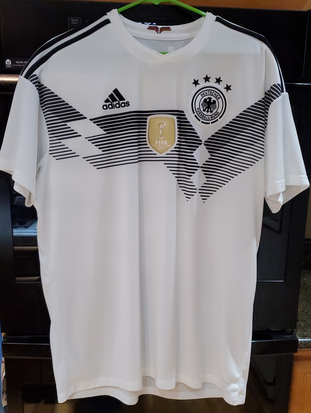 adidas Germany 2014 World Cup Home Jersey White & Black, Size XL